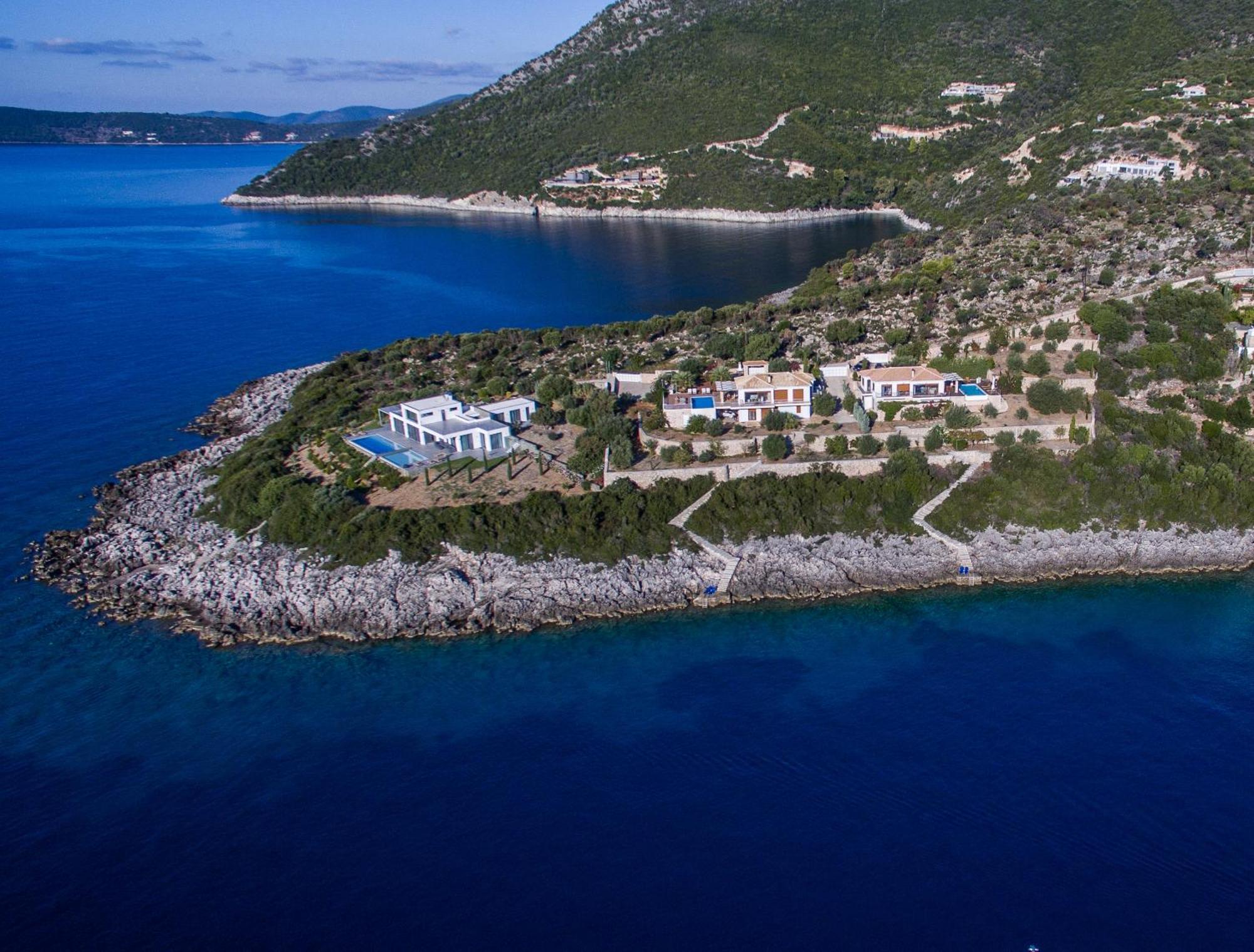 Iris Villas Lefkada - Marine Villa With Private Sea Access シヴォタ エクステリア 写真